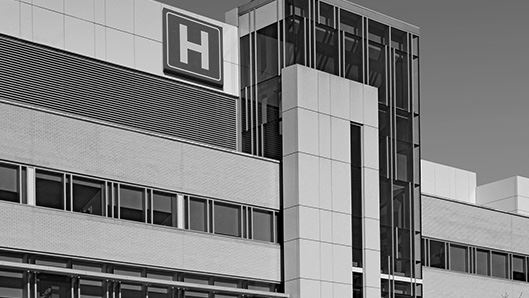 Exterior of hospital building